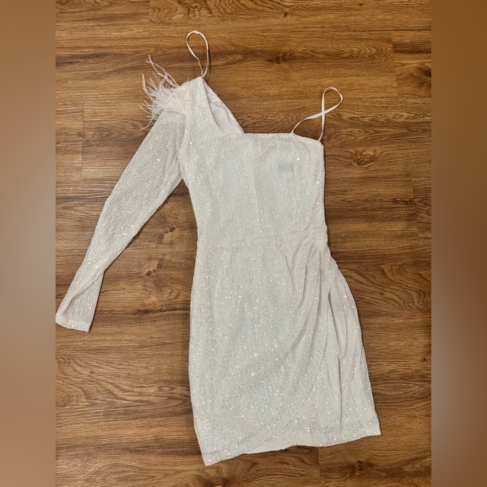 Sparkly white dress